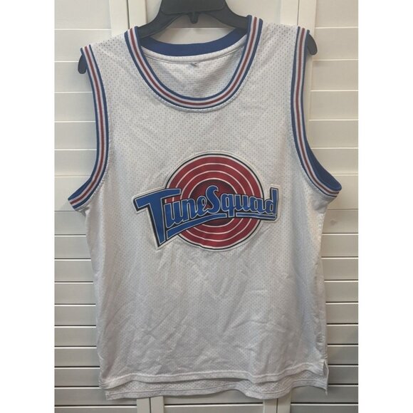 Tune Squad Space Jam Bugs #1 Basketball Jersey White Large - Picture 1 of 3